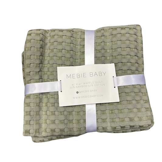 MEBIE BABY WAFFLE COTTON BLANKET