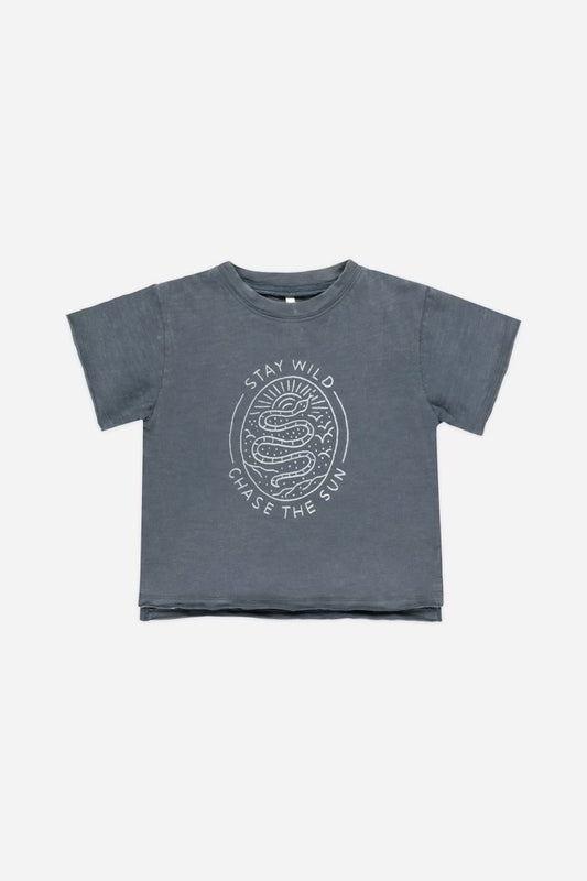 Rylee cru raw edge tee, 4-5y