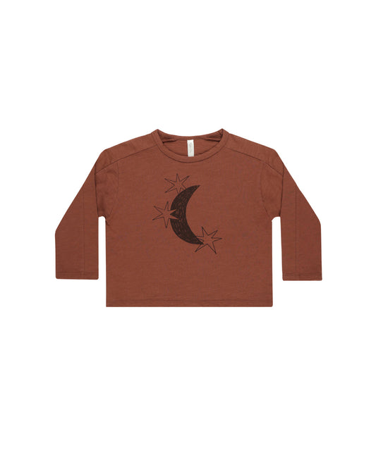 Rylee cru long sleeve paneled tee, 4-5y