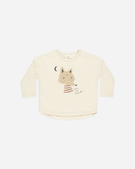 Rylee cru long sleeve paneled tee, 4-5y