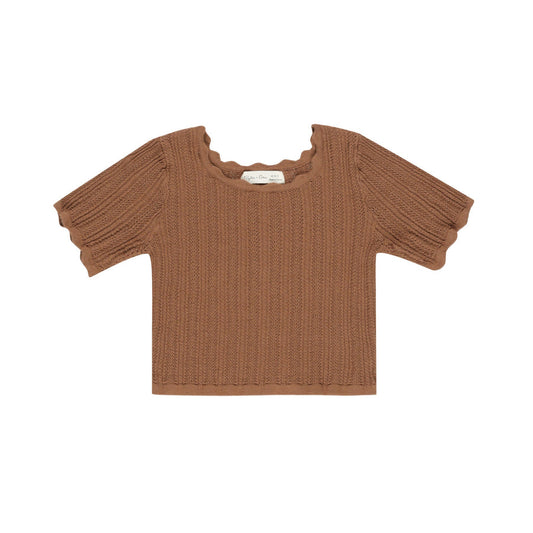 Rylee cru Scallop tee, 4-5