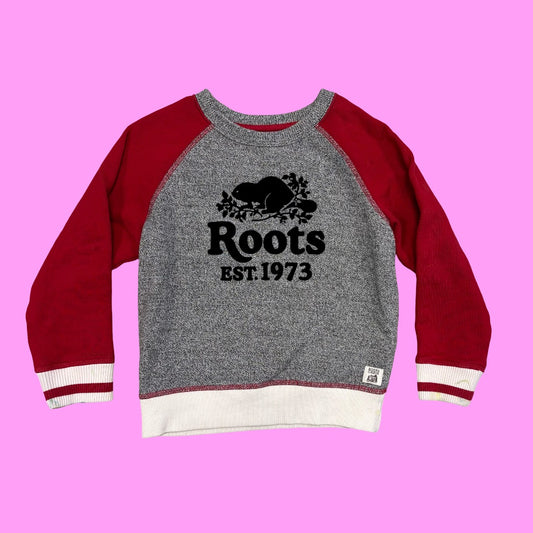 Roots Red/salt/pepper sweatshirt, 5T