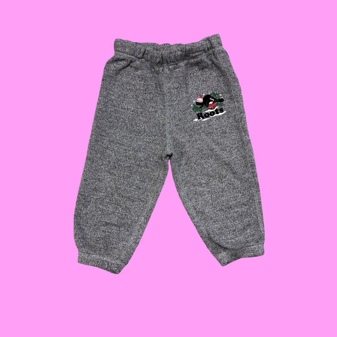 Roots Salt/pepper holiday sweatpants, 18-24M