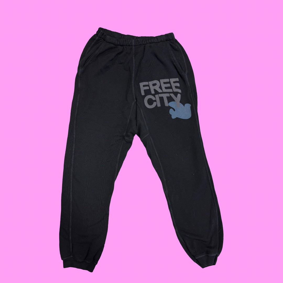 Free City Black sweatpants, M