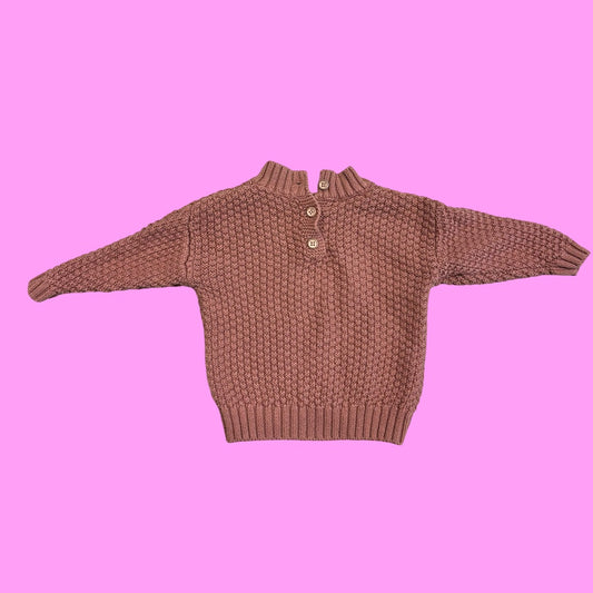 Quincy Mae Cable sweater, 3-6m