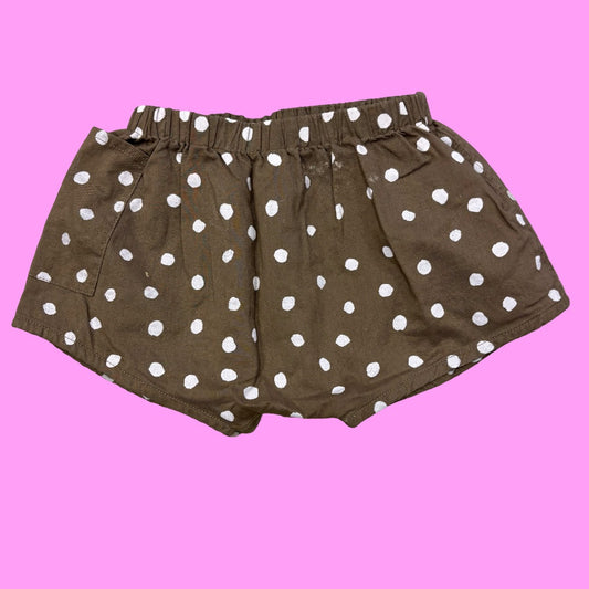 Misha & Puff Brown polka dot shorts, 6-12M