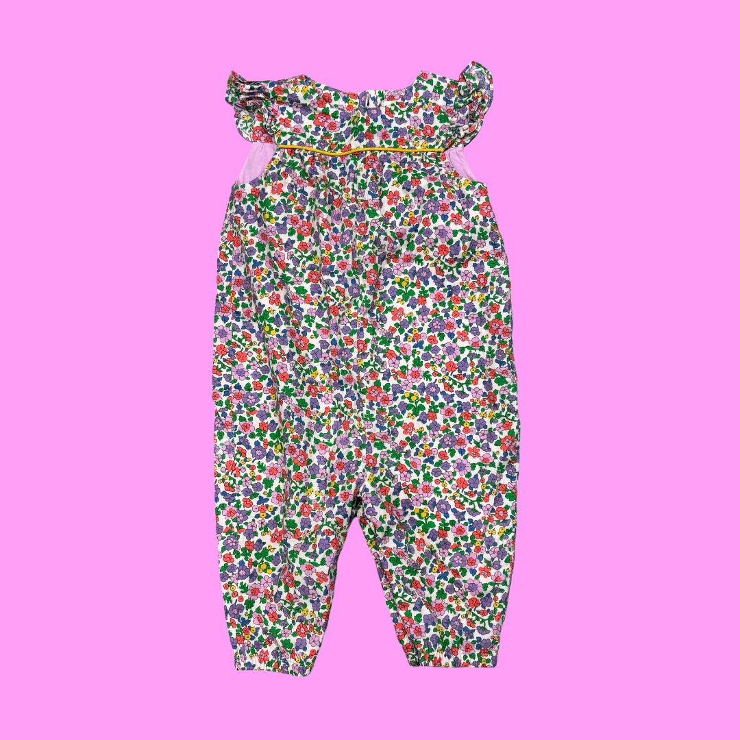 Baby Boden Floral romper, 9-12M