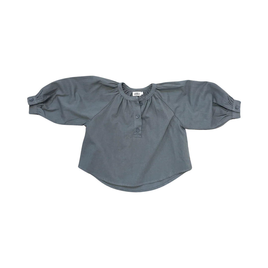 Charcoal leeli-jersey-blouse, 5 - 6 years