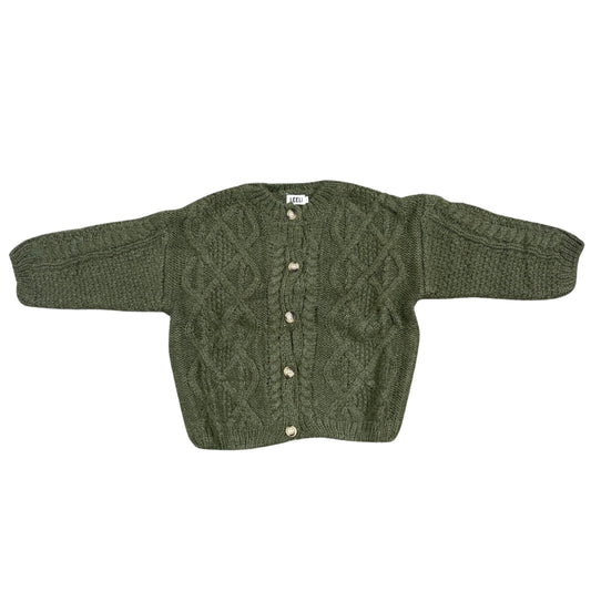 Green  leeli-izzy-cardigan, 5 - 6 years