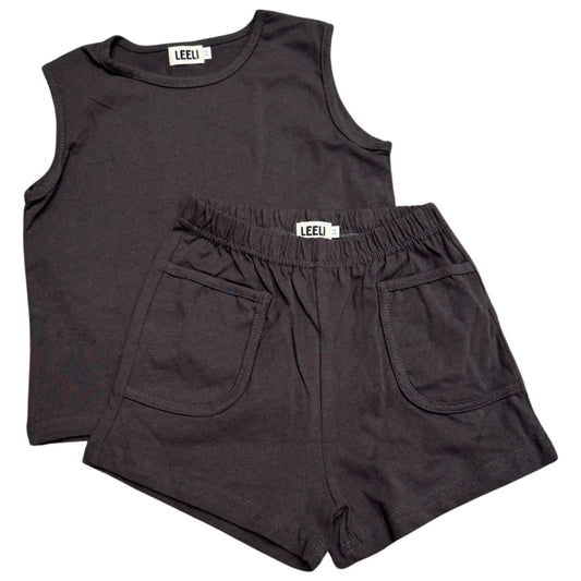 Charcoal leeli-jack-set, 18 - 24 Months