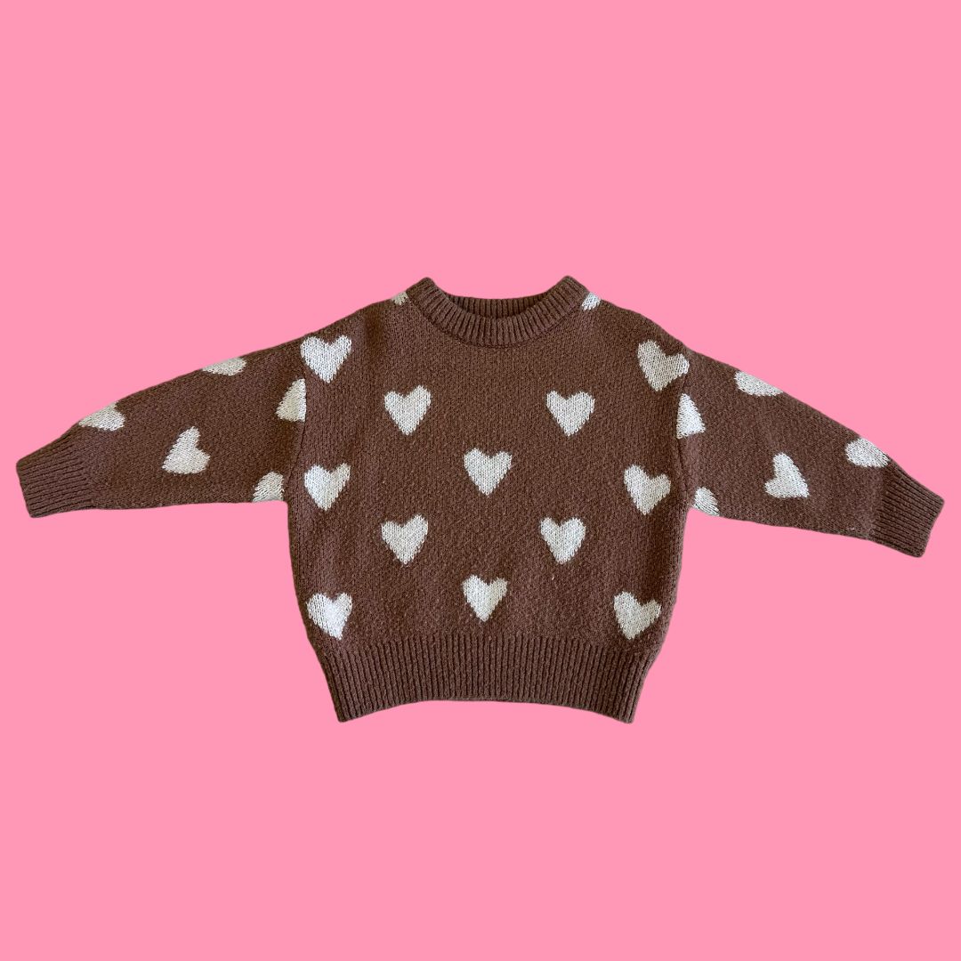 Rylee + Cru brown sweater, 18-24m