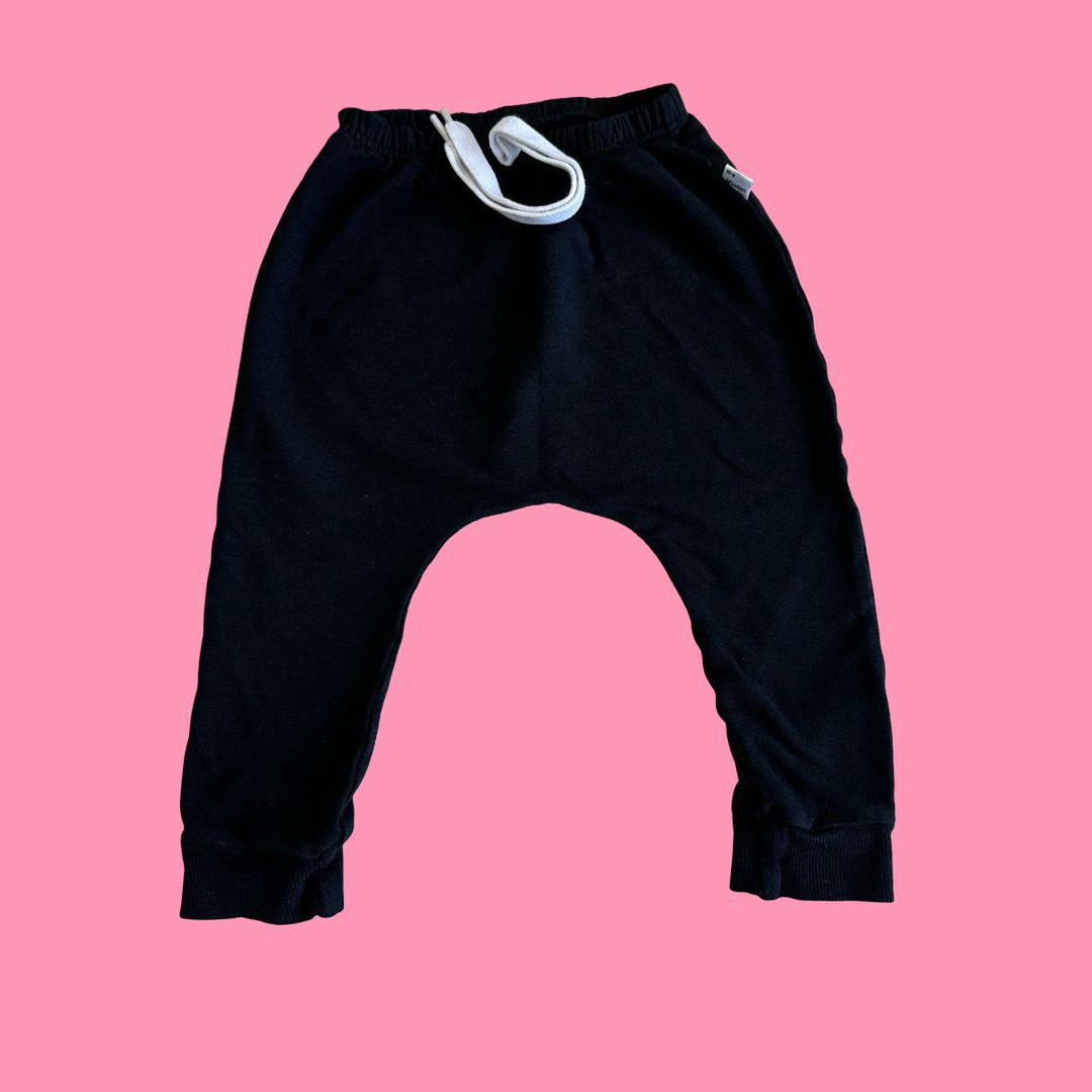 Portage + Main black pants, 1-2y