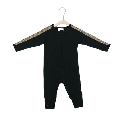 Burberry zippered romper, 6 months