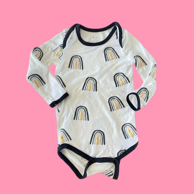 Kyte rainbow bodysuit, 3-6m