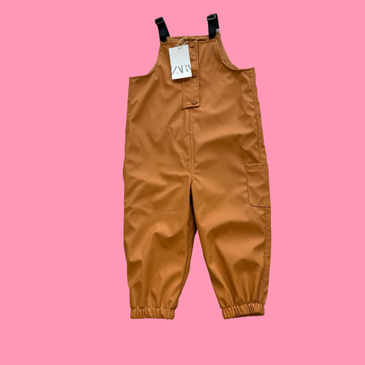 Zara Mustard rain pants, 3-4