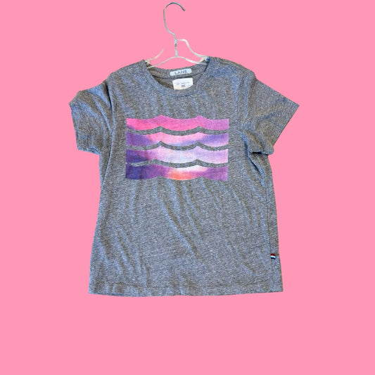 Sol Angeles Grey w/pink waves tshirt, 12