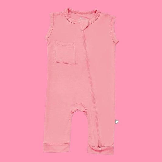 Kyte pink romper, 12-18m