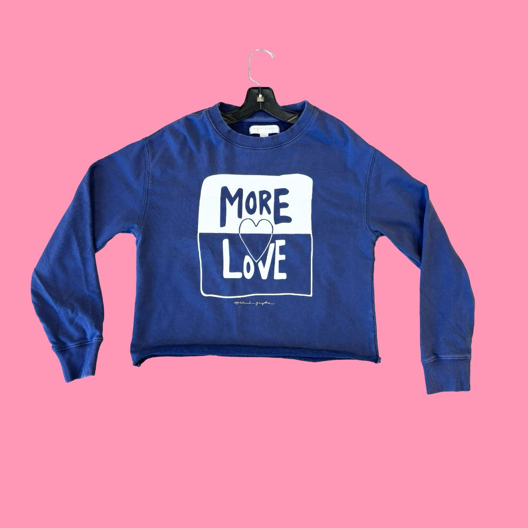 Spiritual Gangster Blue more love sweatshirt, S