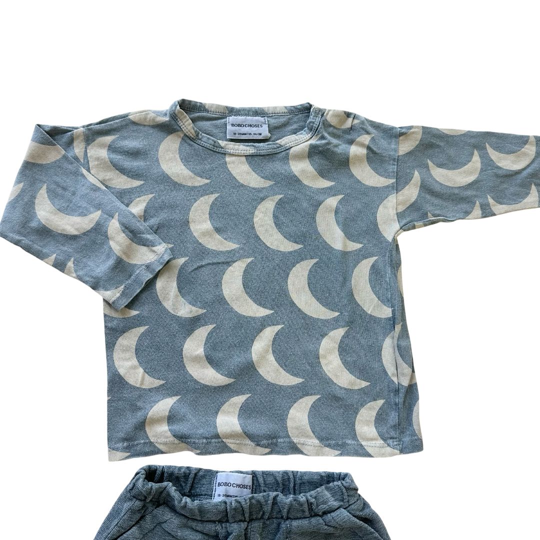 Bobo Choses long sleeve and sweatpants, 18-24 months