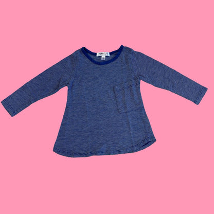 Joah Love blue striped long sleeve, 24m