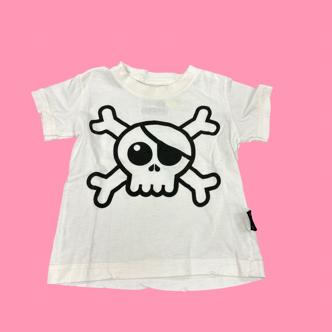 Nununu skull tshirt, 0-6m