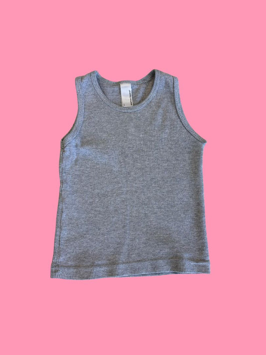 American Apparel grey tank, 18-24m