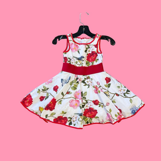 Monnalisa floral dress, 3y