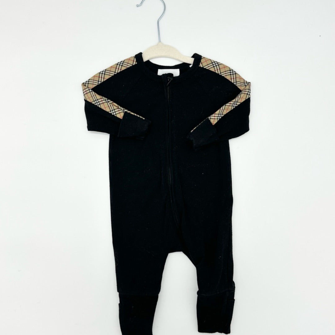 Burberry zippered romper, 1 month