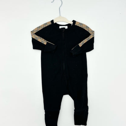 Burberry zippered romper, 1 month