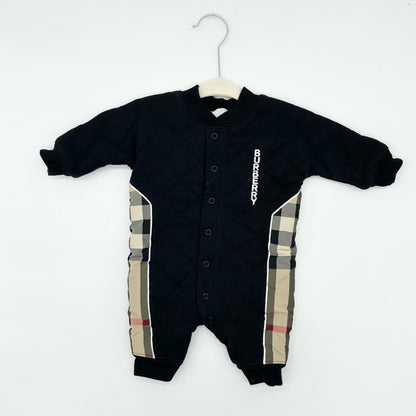 Burberry quilted romper, 1 month