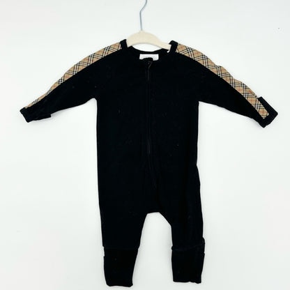 Burberry zippered romper, 1 month