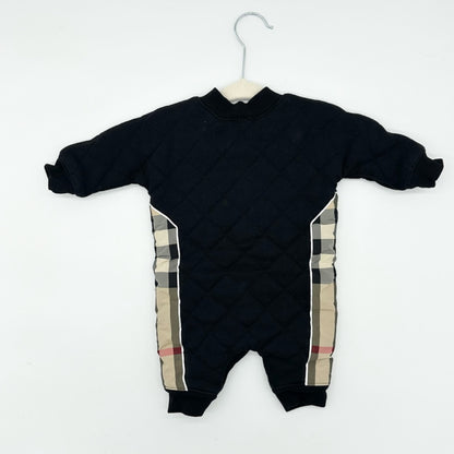 Burberry quilted romper, 1 month